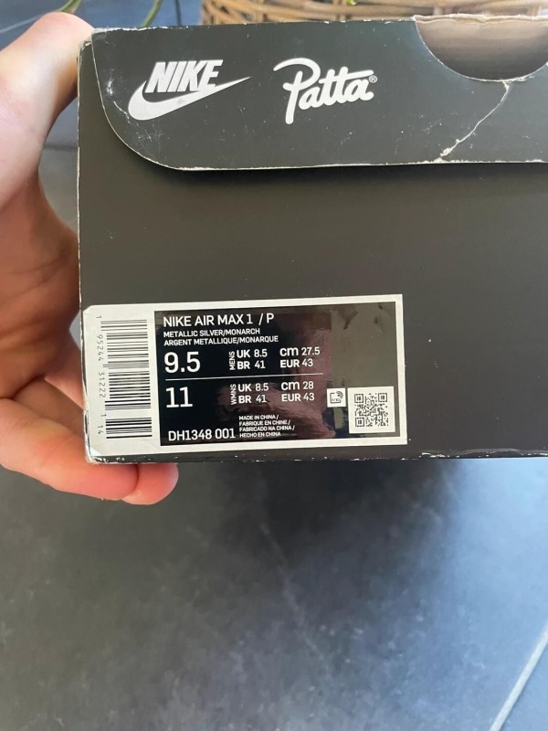 Air Max 1 patta waves monarch - EU 43// US 9.5 2