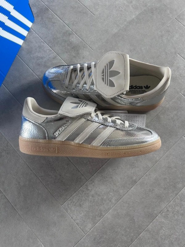 adidas spezial LT silver metallic snake white cream