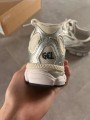 Asics nyc white silver metallic cream & grey