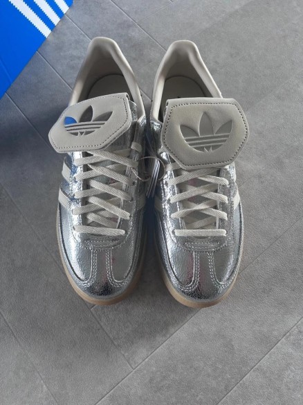 adidas spezial LT silver metallic snake white cream