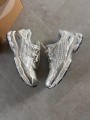 Asics nyc white silver metallic cream & grey