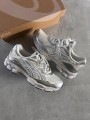 Asics nyc white silver metallic cream & grey