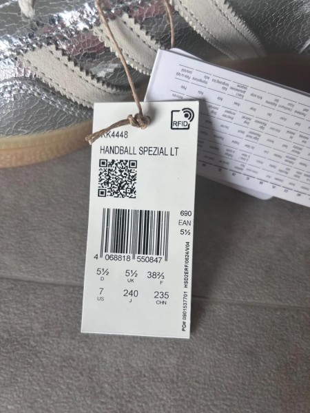 adidas spezial LT silver metallic snake white cream