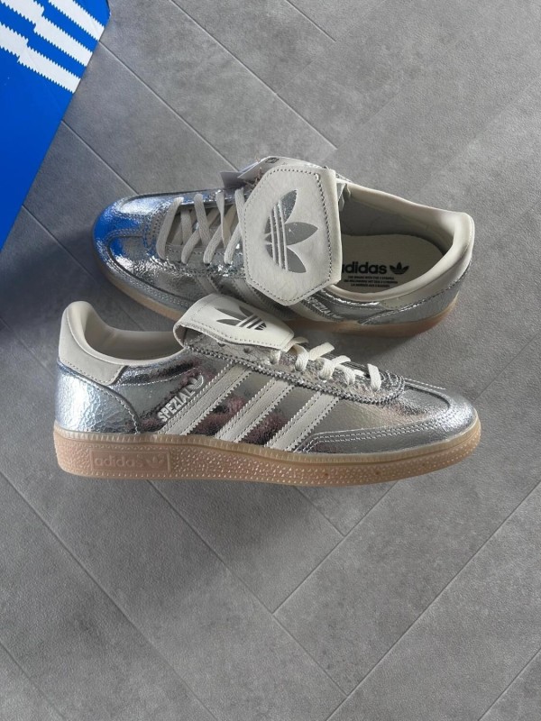Adidas spezial LT silver metallic snake white cream