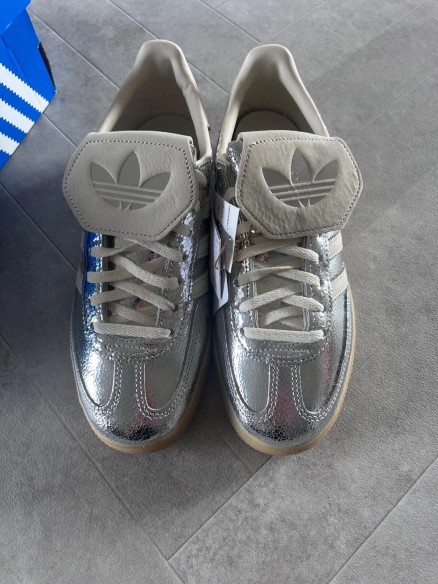 Adidas spezial LT silver metallic snake white cream