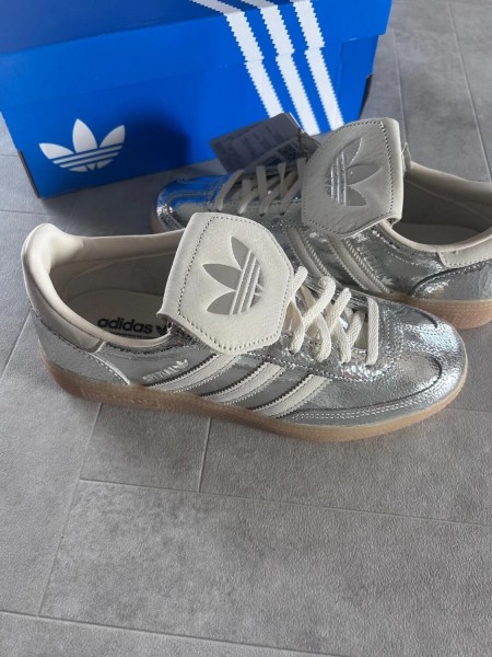 Adidas spezial LT silver metallic snake white cream