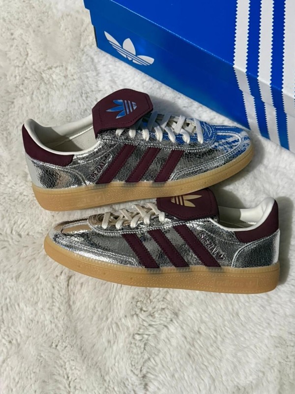 Adidas Handball Spezial LT Silver/Maroon Metallic 38