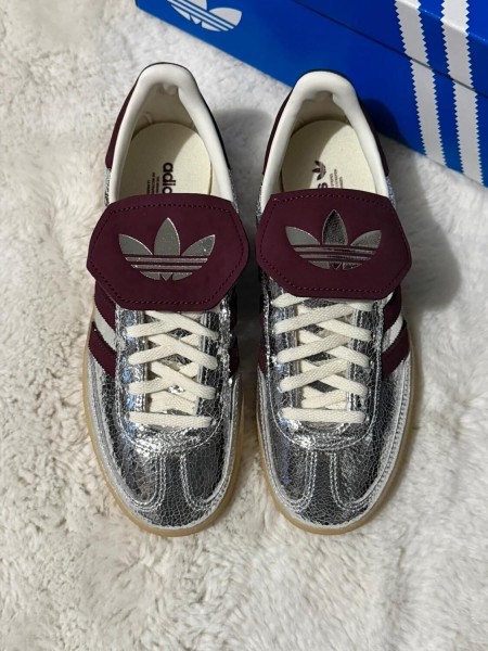 Adidas Handball Spezial LT Silver/Maroon Metallic 38