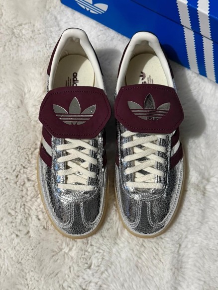 Adidas Handball Spezial LT Silver/Maroon Metallic 38