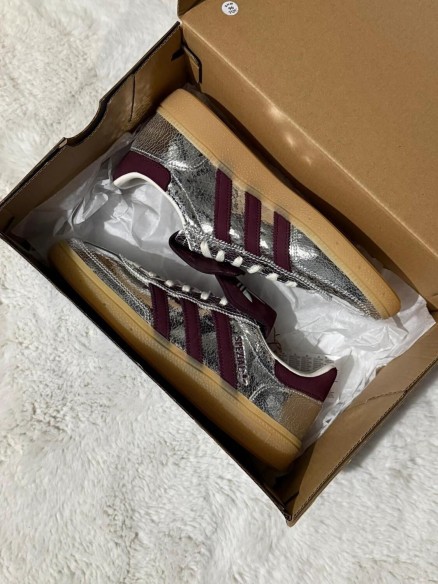 Adidas Handball Spezial LT Silver/Maroon Metallic 38