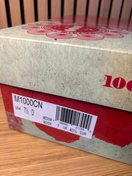 New balance 1000 miles x Concepts 40,5