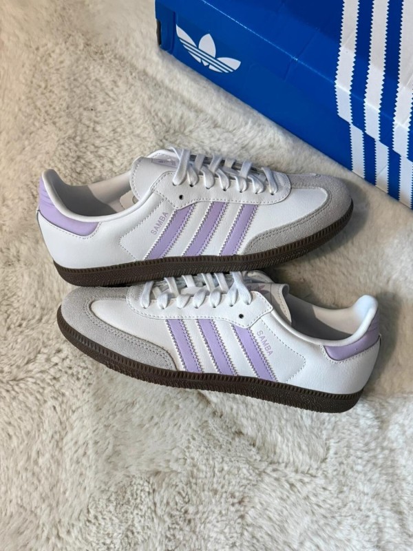 adidas samba og white/powder plum gum 37
