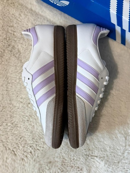 adidas samba og white/powder plum gum 37