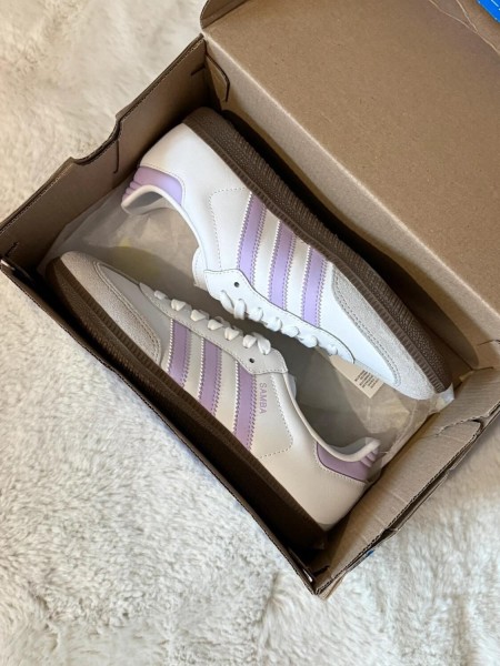 adidas samba og white/powder plum gum 37