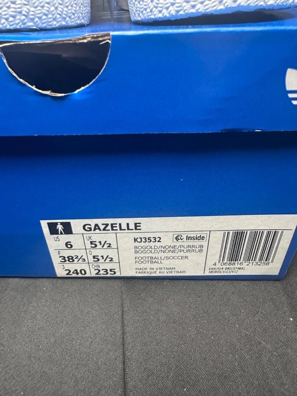 adidas gazelle x Bob Marley - taille 38 2/3 2