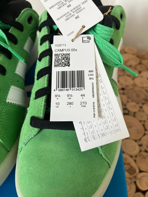 adidas campus 00s semi screaming green 2