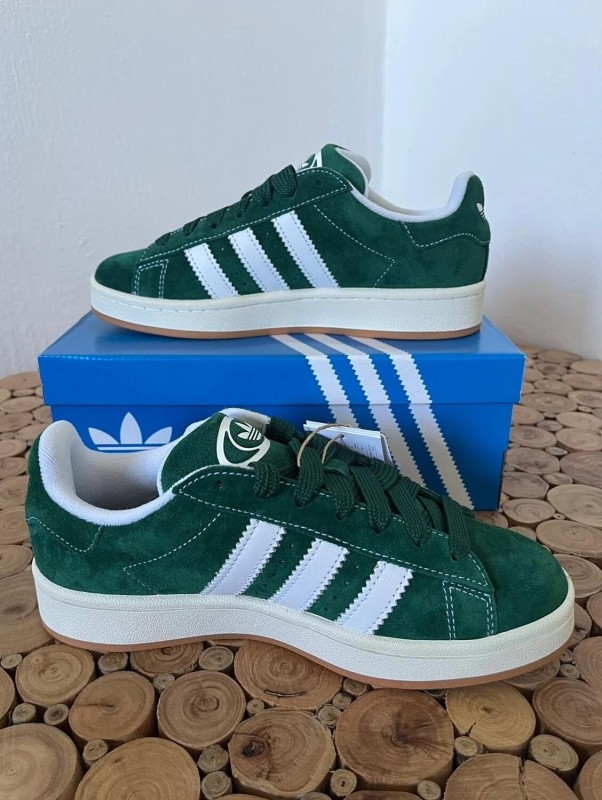 adidas campus 00s dark green + lacets blanc 2