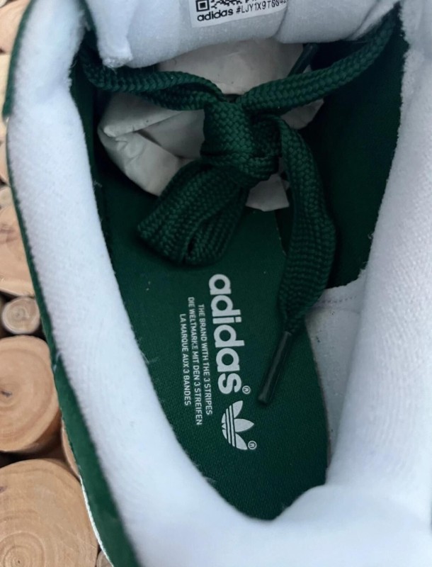 adidas campus 00s dark green + lacets blanc 2