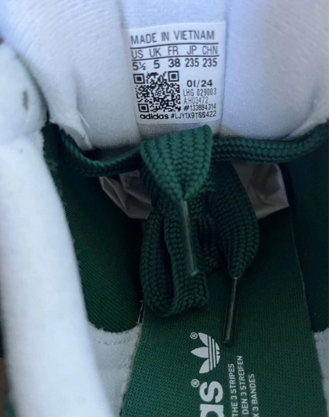 adidas campus 00s dark green + lacets blanc