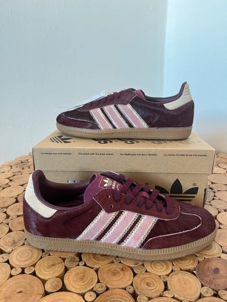 Adidas Samba OG Maroon Strata Pony