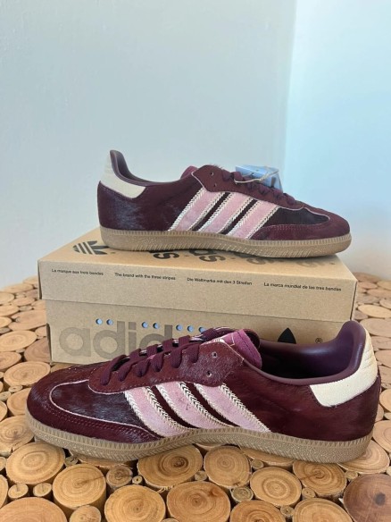 Adidas Samba OG Maroon Strata Pony