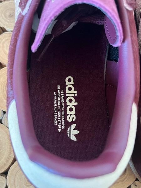 adidas samba og maroon strata pony