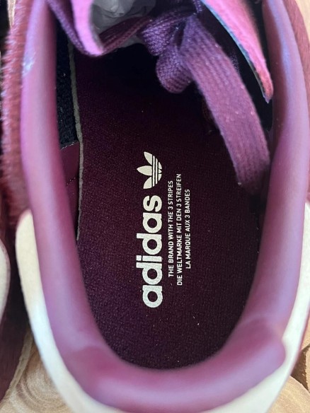 adidas samba og maroon strata pony