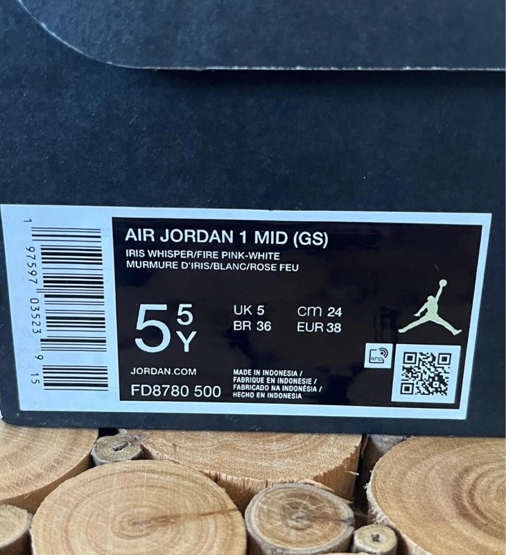Nike air jordan 1 mid rose 2