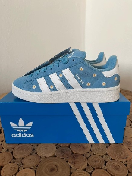 adidas campus 00s J light blue floral