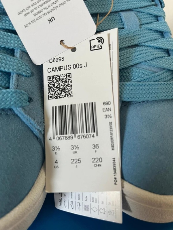 adidas campus 00s J light blue floral 2