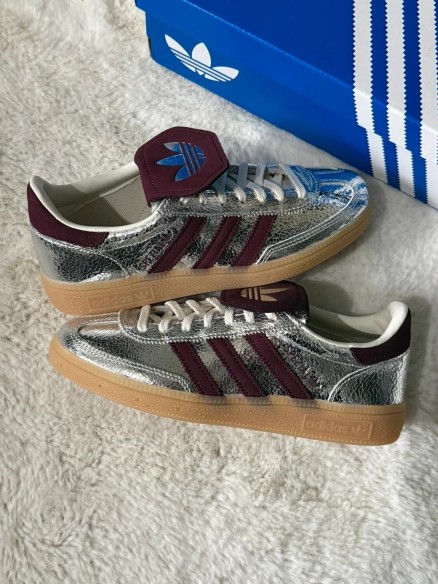 Adidas Handball Spezial LT Silver/Maroon Metallic 37