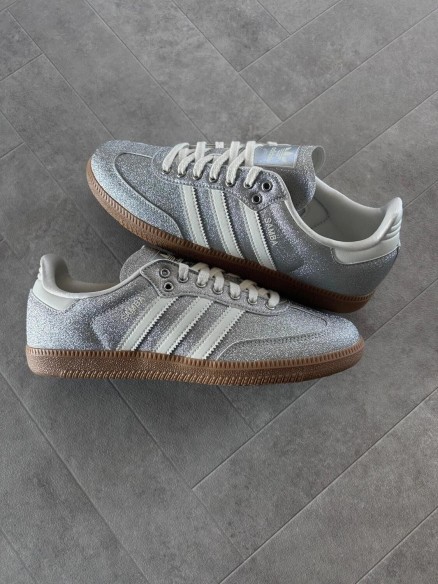 adidas samba silver metallic brillant glitter - 38