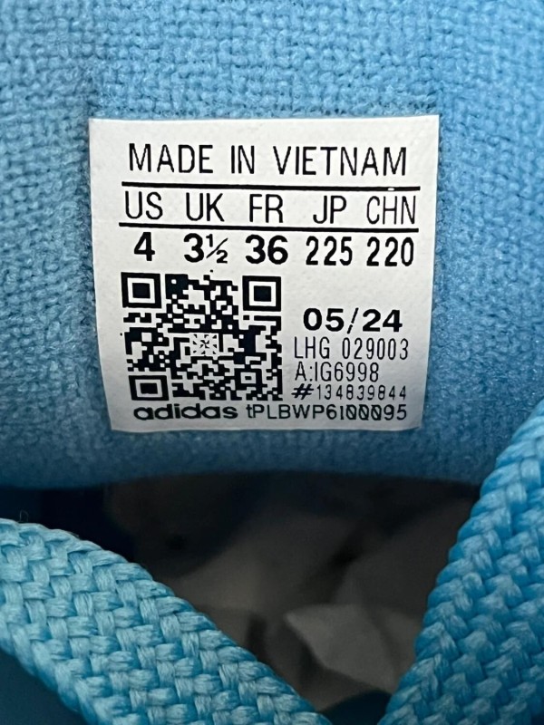 adidas campus 00s J light blue floral 2