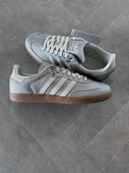 adidas samba silver metallic brillant glitter - 38