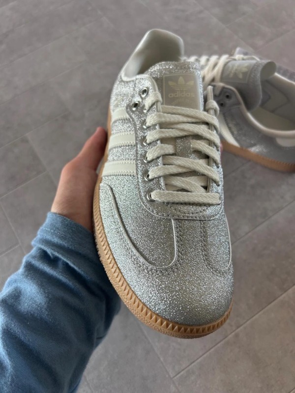 adidas samba silver metallic brillant glitter - 38 2