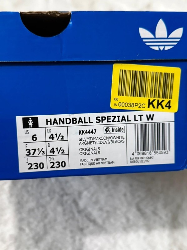 Adidas Handball Spezial LT Silver/Maroon Metallic 37 2