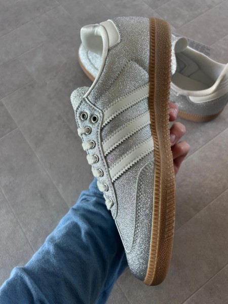 adidas samba silver metallic brillant glitter - 38