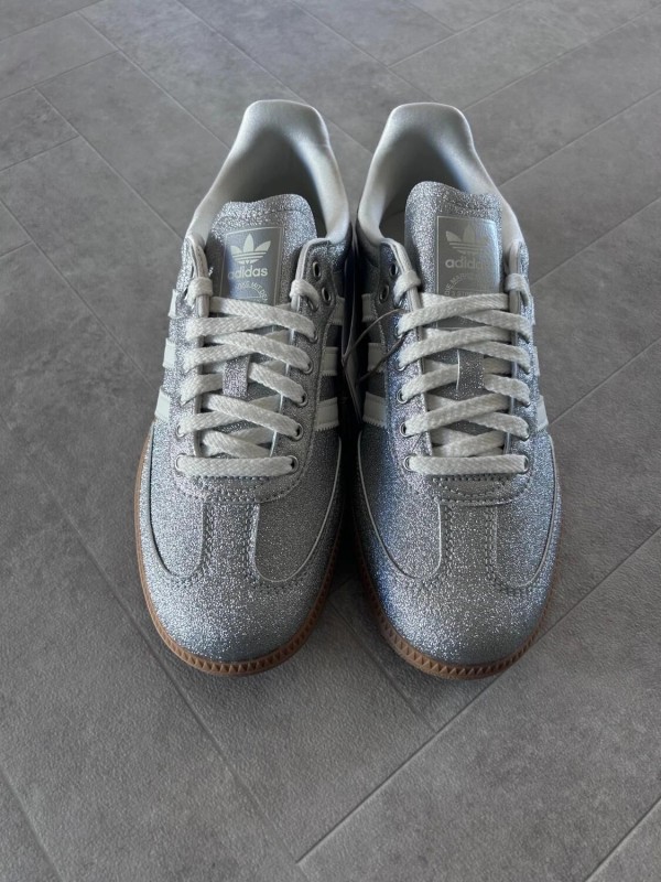 adidas samba silver metallic brillant glitter 2