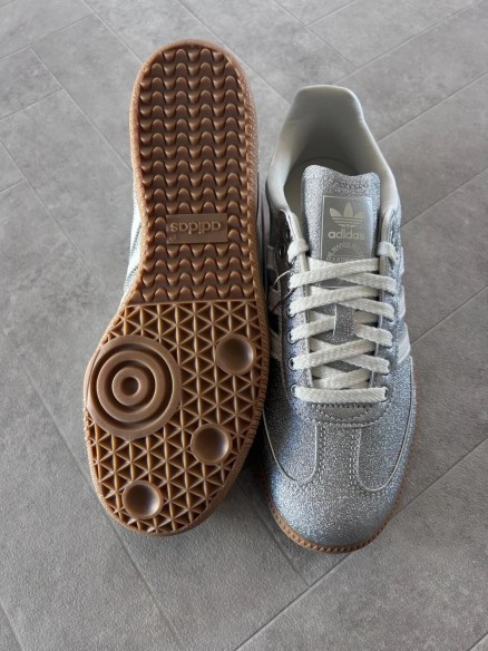 adidas samba silver metallic brillant glitter - 38