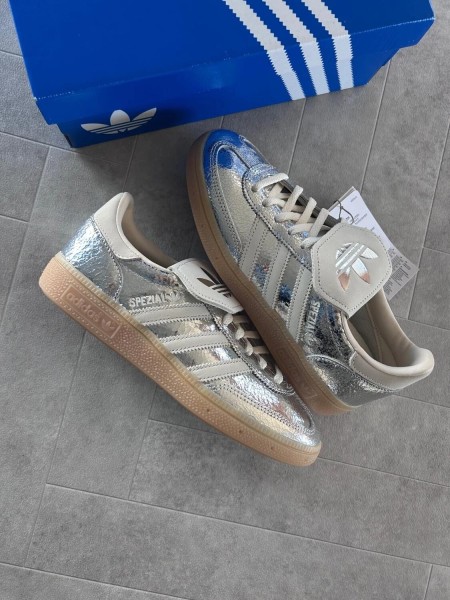 adidas spezial LT Silver metallic snake white cream