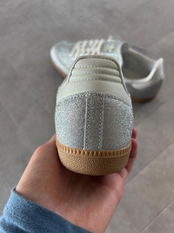 adidas samba silver metallic brillant glitter 2