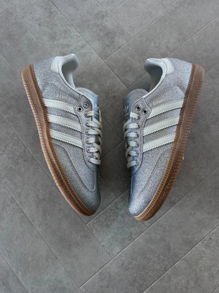 adidas samba silver metallic brillant glitter - 38