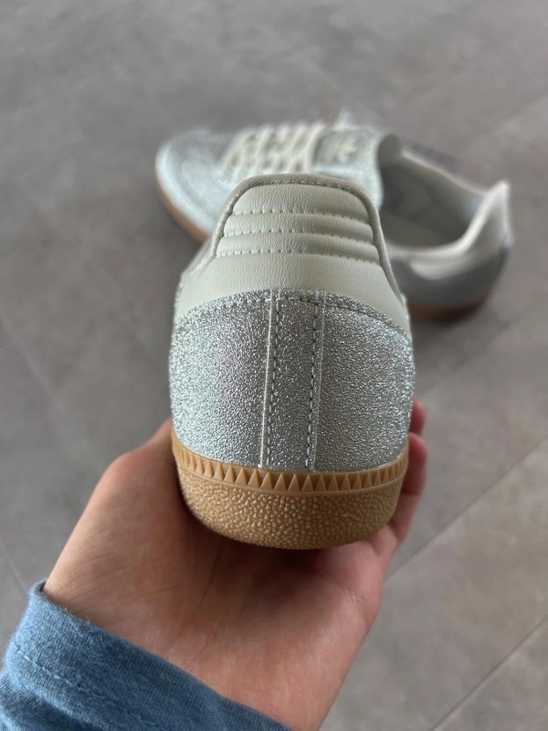 adidas samba silver metallic brillant glitter 2