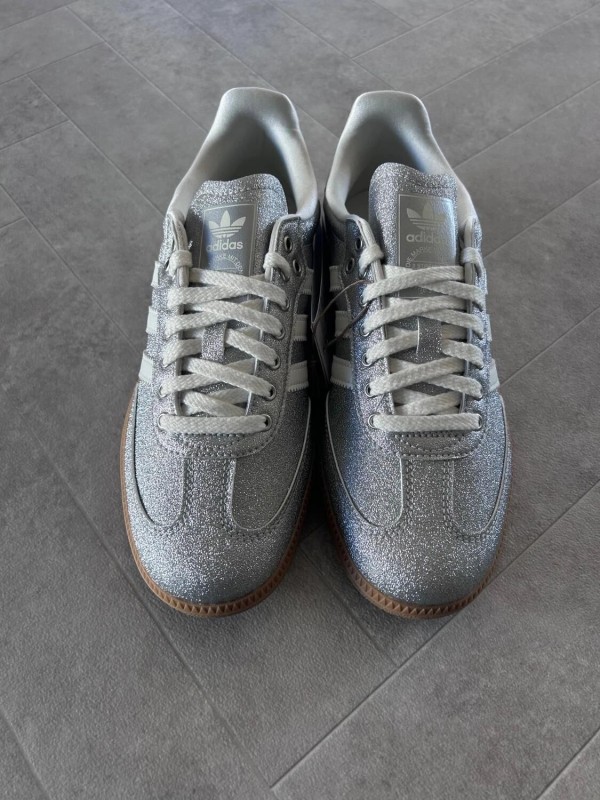 adidas samba silver metallic brillant glitter 2
