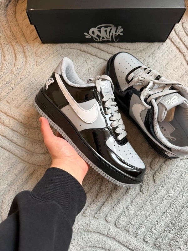 Nike air force 1 Low Syna Central Cee Black White Smoke grey 2