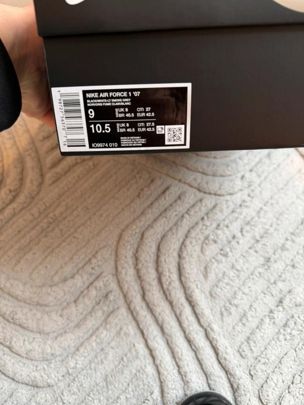 Nike Air Force 1 Low Syna Central Cee Black White Smoke Grey 2