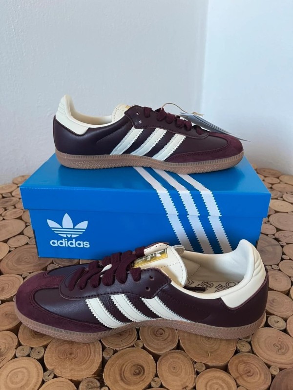 adidas samba og marron gold metallic 2