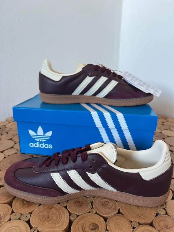 adidas samba og marron gold metallic 2