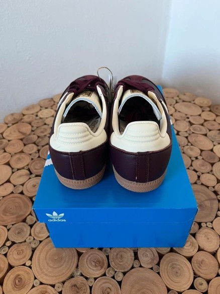 adidas samba og marron gold metallic