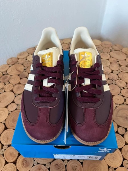 adidas samba og marron gold metallic